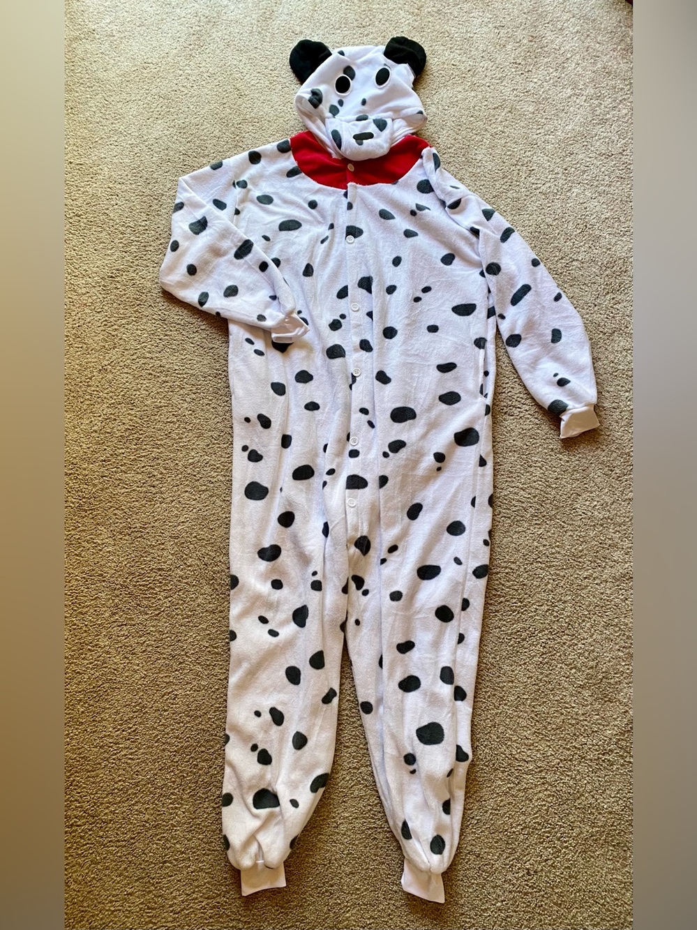 Adult Dalmatian Onesie Pajamas Costume